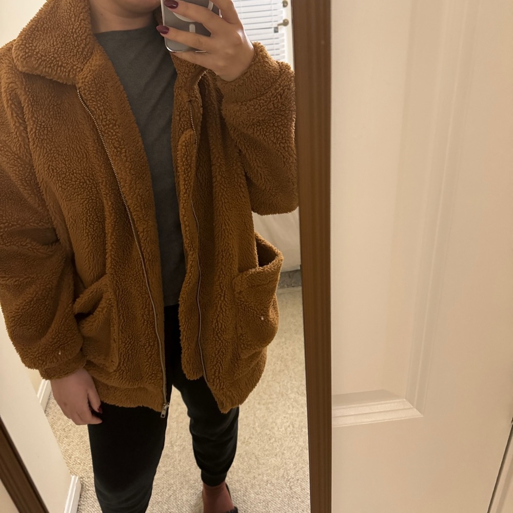 Beige Teddy Jacket - image 2